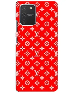 Чехол для Samsung Galaxy S10 Lite с картинкой «Яркий паттерн LV»