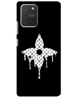Чехол для Samsung Galaxy S10 Lite с картинкой «Цветочная монограмма»