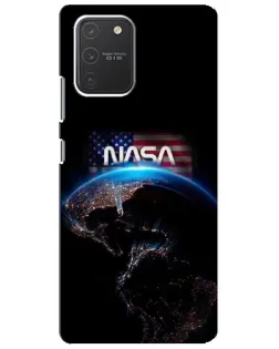 Чехол для Samsung Galaxy S10 Lite с картинкой «Земля из космоса NASA»