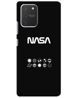 Чехол для Samsung Galaxy S10 Lite с картинкой «NASA — технический принт»