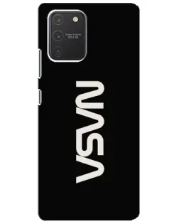 Чехол для Samsung Galaxy S10 Lite с картинкой «NASA — вертикальный логотип»