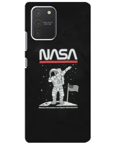 Чехол для Samsung Galaxy S10 Lite с картинкой «NASA — шагаем по Луне» Чехол для Samsung Galaxy S10 Lite с картинкой «NASA — шагаем по Луне»