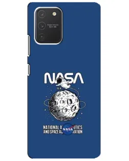 Чехол для Samsung Galaxy S10 Lite с картинкой «NASA — лунная миссия»