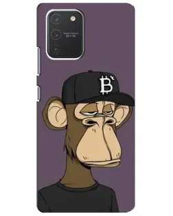 Чехол для Samsung Galaxy S10 Lite с картинкой «Bored Ape в кепке»