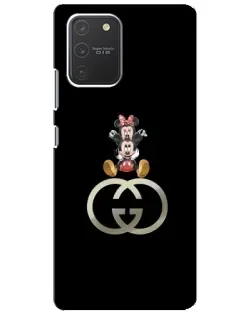 Чехол для Samsung Galaxy S10 Lite с картинкой «Минни Маус на лого» Чехол для Samsung Galaxy S10 Lite с картинкой «Минни Маус на лого»