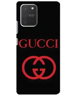 Чехол для Samsung Galaxy S10 Lite с картинкой «Gucci — красный логотип» Чехол для Samsung Galaxy S10 Lite с картинкой «Gucci — красный логотип»