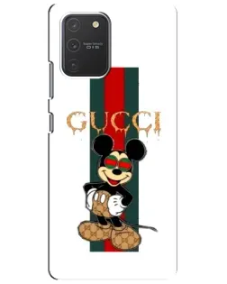 Чехол для Samsung Galaxy S10 Lite с картинкой «Микки Маус Gucci — полосы» Чехол для Samsung Galaxy S10 Lite с картинкой «Микки Маус Gucci — полосы»