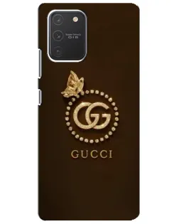 Чехол для Samsung Galaxy S10 Lite с картинкой «Gucci — золотая бабочка» Чехол для Samsung Galaxy S10 Lite с картинкой «Gucci — золотая бабочка»