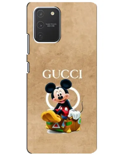Чехол для Samsung Galaxy S10 Lite с картинкой «Микки Маус Gucci — крафт»