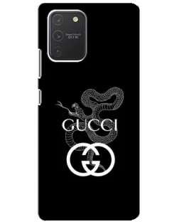 Чехол для Samsung Galaxy S10 Lite с картинкой «Gucci — серебряная змея» Чехол для Samsung Galaxy S10 Lite с картинкой «Gucci — серебряная змея»