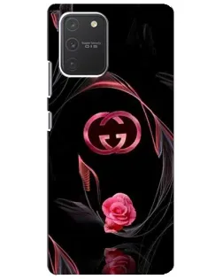 Чехол для Samsung Galaxy S10 Lite с картинкой «Gucci — неоновая роза» Чехол для Samsung Galaxy S10 Lite с картинкой «Gucci — неоновая роза»