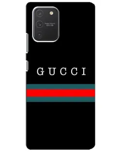 Чехол для Samsung Galaxy S10 Lite с картинкой «Gucci — красный пояс» Чехол для Samsung Galaxy S10 Lite с картинкой «Gucci — красный пояс»