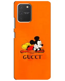Чехол для Samsung Galaxy S10 Lite с картинкой «Микки Маус Gucci — оранж» Чехол для Samsung Galaxy S10 Lite с картинкой «Микки Маус Gucci — оранж»