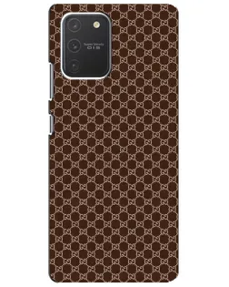 Чехол для Samsung Galaxy S10 Lite с картинкой «Gucci — шоколадная сетка» Чехол для Samsung Galaxy S10 Lite с картинкой «Gucci — шоколадная сетка»