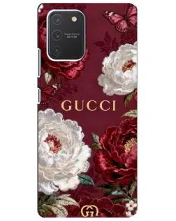 Чехол для Samsung Galaxy S10 Lite с картинкой «Gucci — бордовые розы» Чехол для Samsung Galaxy S10 Lite с картинкой «Gucci — бордовые розы»