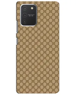 Чехол для Samsung Galaxy S10 Lite с картинкой «Gucci — классический беж» Чехол для Samsung Galaxy S10 Lite с картинкой «Gucci — классический беж»