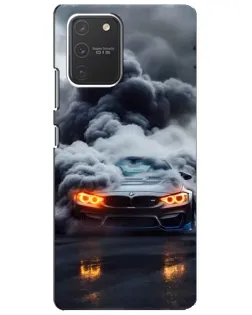 Чехол для Samsung Galaxy S10 Lite с картинкой «BMW в дыму» Чехол для Samsung Galaxy S10 Lite с картинкой «BMW в дыму»