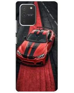 Чехол для Samsung Galaxy S10 Lite с картинкой «BMW на красной дорожке» Чехол для Samsung Galaxy S10 Lite с картинкой «BMW на красной дорожке»