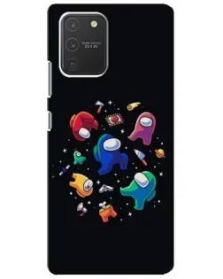 Чехол для Samsung Galaxy S10 Lite с картинкой «Among Us космос»