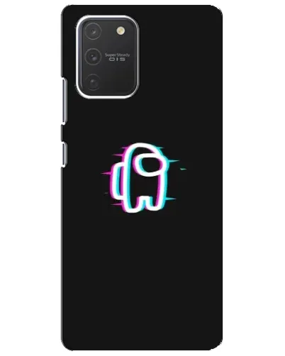Чехол для Samsung Galaxy S10 Lite с картинкой «Among Us неон»