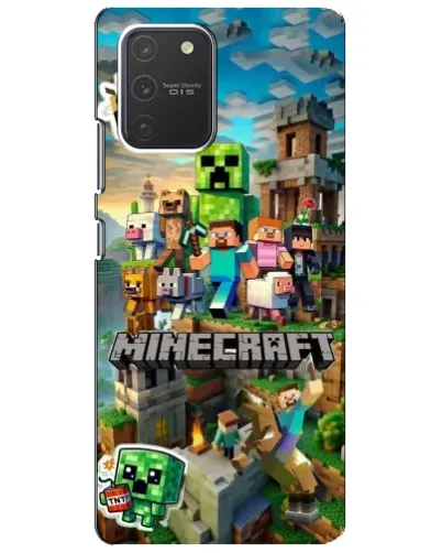 Чехол для Samsung Galaxy S10 Lite с картинкой «Замок Minecraft»