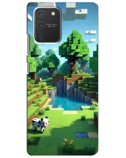 Чехол для Samsung Galaxy S10 Lite с картинкой «Minecraft летний день»
