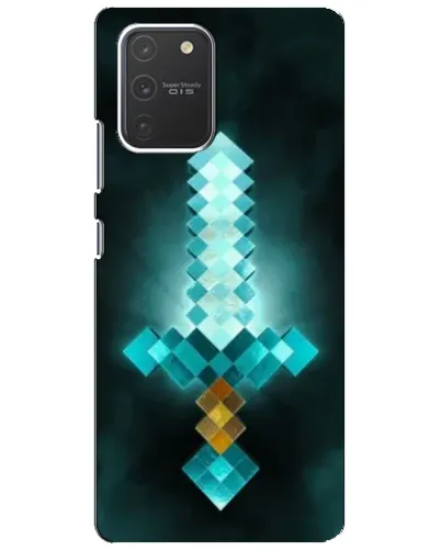 Чехол для Samsung Galaxy S10 Lite с картинкой «Алмазный меч неон»