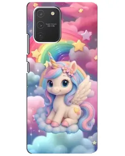 Чехол для Samsung Galaxy S10 Lite с картинкой «Маленький единорог»