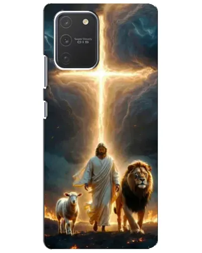 Чехол для Samsung Galaxy S10 Lite с картинкой «Лев Иуды и Свет» Чехол для Samsung Galaxy S10 Lite с картинкой «Лев Иуды и Свет»