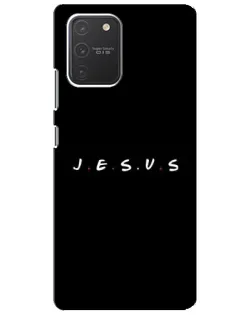 Чехол для Samsung Galaxy S10 Lite с картинкой «Точки веры J.E.S.U.S.»