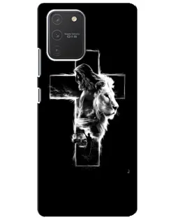 Чехол для Samsung Galaxy S10 Lite с картинкой «Сияющий крест Jesus»