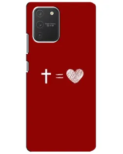 Чехол для Samsung Galaxy S10 Lite с картинкой «Уравнение любви»