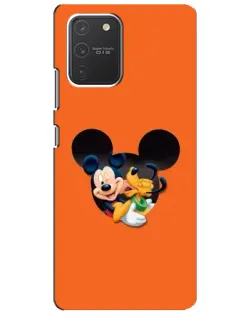 Чехол для Samsung Galaxy S10 Lite с картинкой «Сердце Микки Минни»