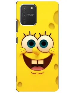 Чехол для Samsung Galaxy S10 Lite с картинкой «Губка Боб улыбка»