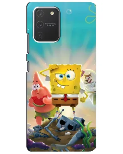 Чехол для Samsung Galaxy S10 Lite с картинкой «Спанч Боб победитель»