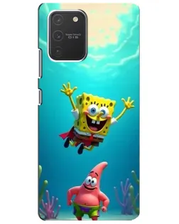 Чохол для Samsung Galaxy S10 Lite з картинкою «Спанч Боб під водою»