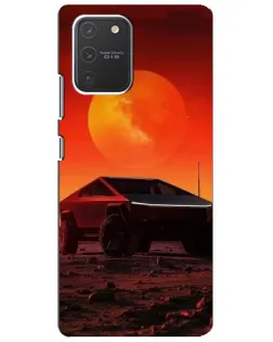 Чехол для Samsung Galaxy S10 Lite с картинкой «Cybertruck на Марсе» Чехол для Samsung Galaxy S10 Lite с картинкой «Cybertruck на Марсе»