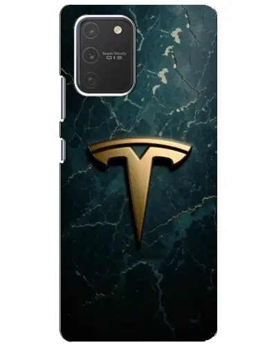 Чехол для Samsung Galaxy S10 Lite с картинкой «Мраморная Tesla Gold»