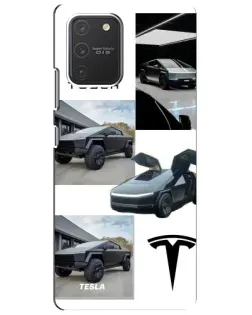 Чехол для Samsung Galaxy S10 Lite с картинкой «Коллаж Cybertruck Tesla» Чехол для Samsung Galaxy S10 Lite с картинкой «Коллаж Cybertruck Tesla»