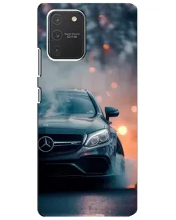 Чехол для Samsung Galaxy S10 Lite с картинкой «Mercedes — ночной город» Чехол для Samsung Galaxy S10 Lite с картинкой «Mercedes — ночной город»
