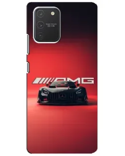 Чехол для Samsung Galaxy S10 Lite с картинкой «Mercedes AMG — красная линия»
