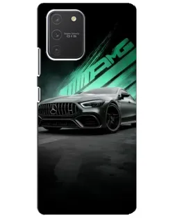 Чехол для Samsung Galaxy S10 Lite с картинкой «Темный Mercedes AMG»