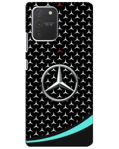 Чехол для Samsung Galaxy S10 Lite с картинкой «Mercedes — бирюзовый акцент»
