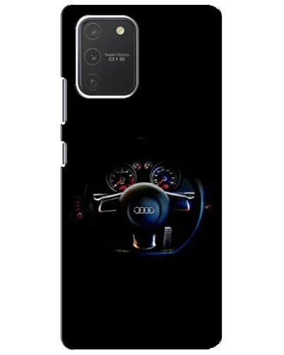 Чехол для Samsung Galaxy S10 Lite с картинкой «Салон Audi — руль»