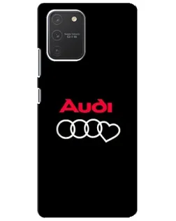 Чехол для Samsung Galaxy S10 Lite с картинкой «Логотип Audi Heart» Чехол для Samsung Galaxy S10 Lite с картинкой «Логотип Audi Heart»