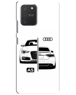 Чехол для Samsung Galaxy S10 Lite с картинкой «Audi — контрастный дизайн»