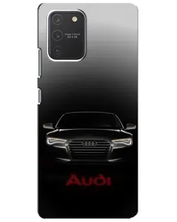 Чехол для Samsung Galaxy S10 Lite с картинкой «Audi — градиентный контур»
