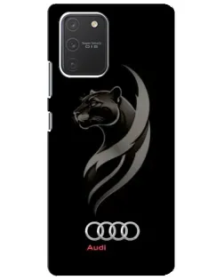 Чехол для Samsung Galaxy S10 Lite с картинкой «Графика — пантера и Audi»