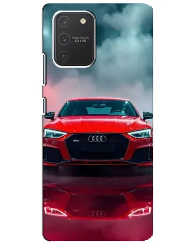 Чехол для Samsung Galaxy S10 Lite с картинкой «Audi RS — красный стиль»
