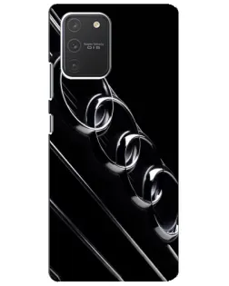 Чехол для Samsung Galaxy S10 Lite с картинкой «Audi — абстрактные кольца»